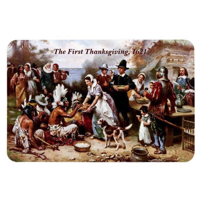 Magnet Flexible Premier Thanksgiving, 1621. Art (Horizontal)