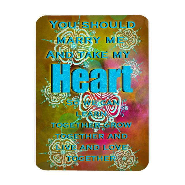 Magnet Flexible Prenez mon coeur (Vertical)