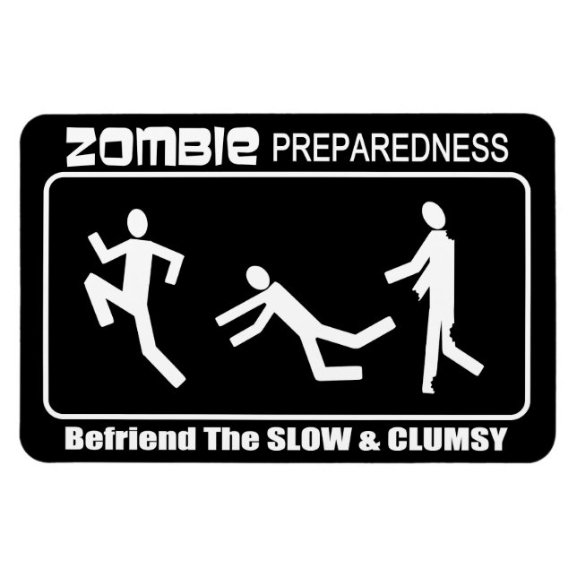 Magnet Flexible Préparation de Zombie Befriend Lent BLANC Concepti (Horizontal)