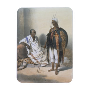 Magnet Flexible Prêtre et guerrier abyssiniens, illustration de '
