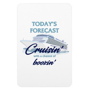 Magnet Flexible Prévisions d'aujourd'hui : Croisière & Boisson