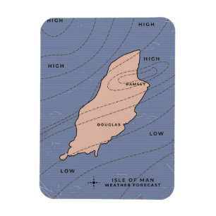 Magnet Flexible Prévisions météorologiques de l'île de Man