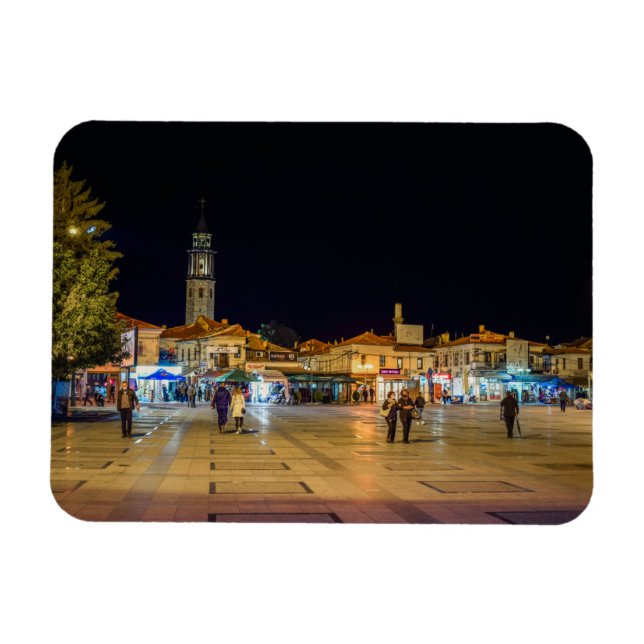 Magnet Flexible Prilep la nuit, Macédoine (Horizontal)
