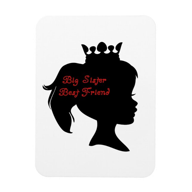 Magnet Flexible Princesse Big Soeur Meilleur Ami (Vertical)