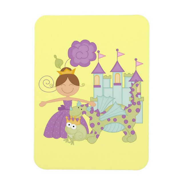 Magnet Flexible Princesse de brune (Vertical)