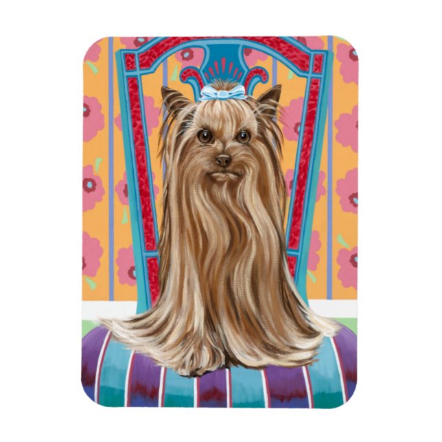 Magnet Flexible Princesse de la Couronne Yorkie (Vertical)