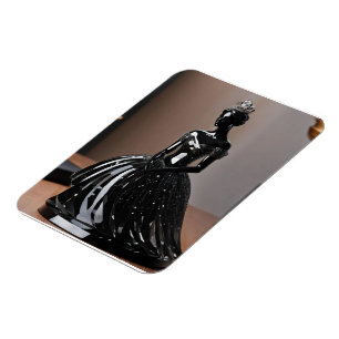 Magnet Flexible princesse en verre cristal avec robe noire