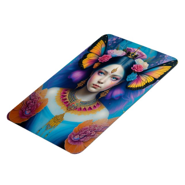 Magnet Flexible princesse papillon avec petite couronne (Côté Gauche)