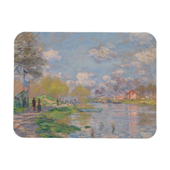 Magnet Flexible Printemps sur la Seine par Claude Monet (Horizontal)