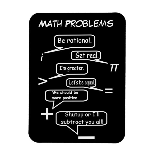 Magnet Flexible Problèmes mathématiques amusants (Vertical)