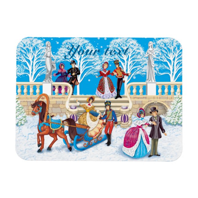 Magnet Flexible Promenade hivernale (Horizontal)