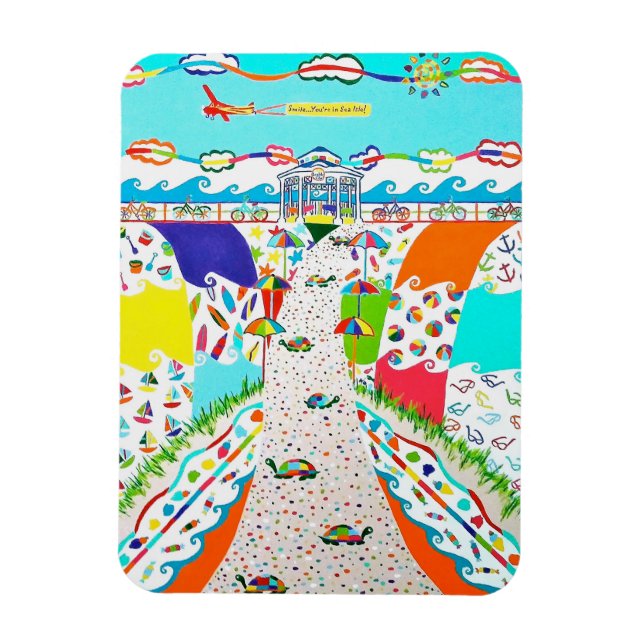 Magnet Flexible Promenade Sea Isle 3 x 4 aimant flexible (Vertical)