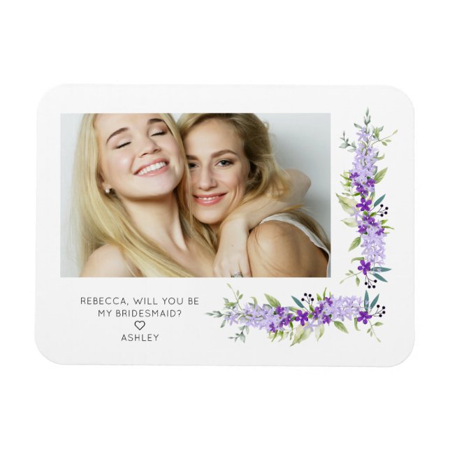 Magnet Flexible Proposition de la femme d'État Couleurs violettes  (Horizontal)