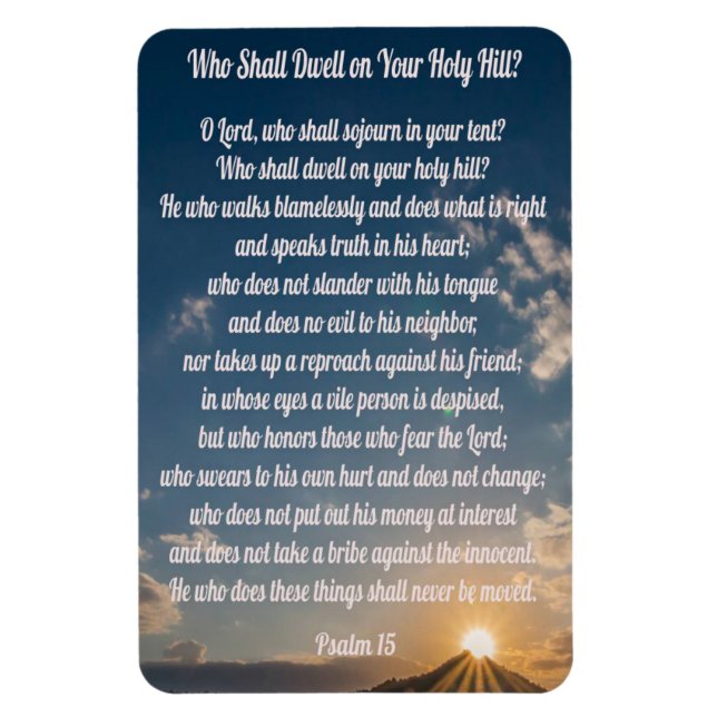 Magnet Flexible Psaume 15 : Réfrigérateur (Vertical)