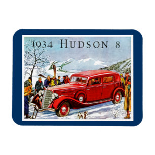 Magnet Flexible Publicité vintage Hudson Automobile