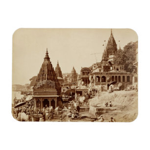 Magnet Flexible Pud Vishnu et autres temples, Bénarès (sepia photo