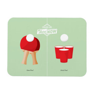 Magnet Flexible Puis Et Maintenant : Ping Pong