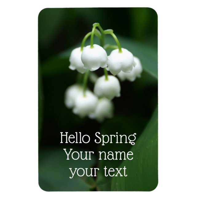 Magnet Flexible Puissent des lis blancs (Vertical)