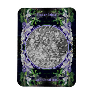 Magnet Flexible Purple Clematis Sur Le Cadre De Clôture Ajouter Vo