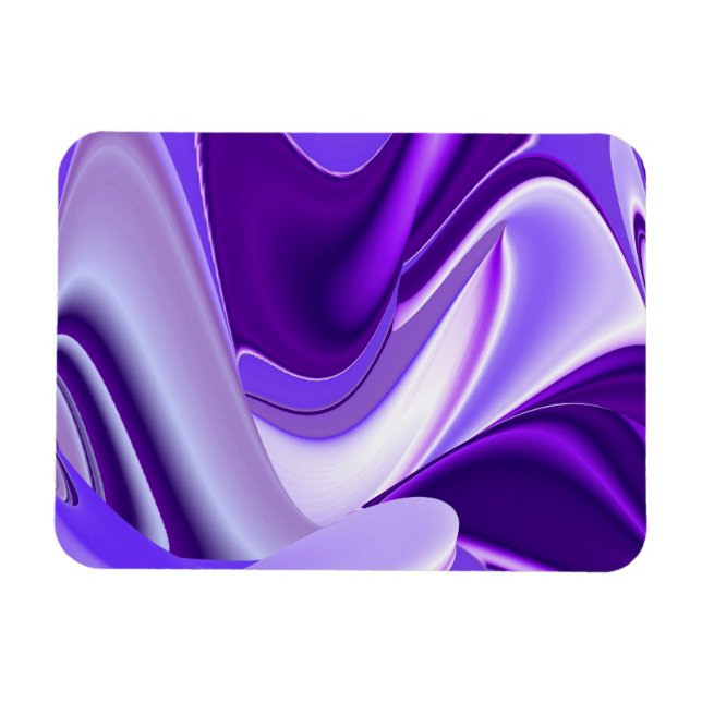 Magnet Flexible Purple Dreams, Imaginaire Abstrait Rainbow-Art (Horizontal)