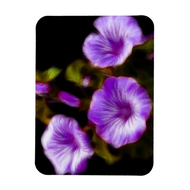 Magnet Flexible Purple Petunias (Vertical)