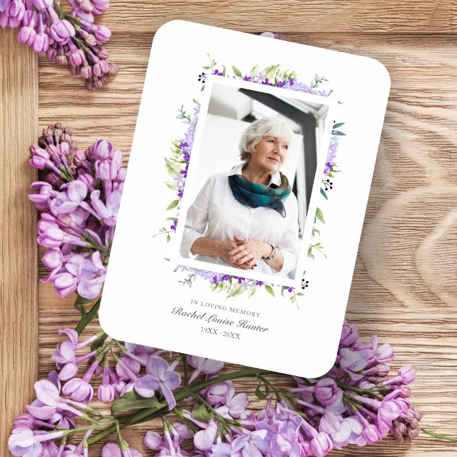 Magnet Flexible Purple Shades Garland In Loving Memory Photo (Créateur téléchargé)