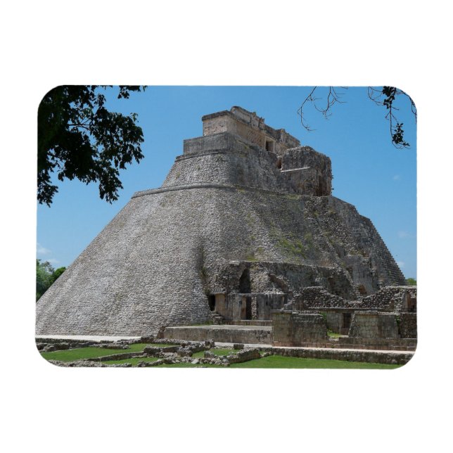 Magnet Flexible Pyramide du Magicien, Uxmal, Yucatan, Mexique (Horizontal)