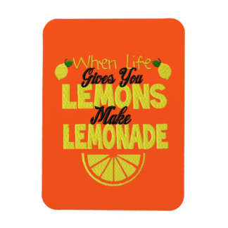 Magnet Flexible Quand la vie vous donne des citrons (arrière - pla
