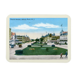 Magnet Flexible Quatrième avenue, Asbury Park NJ Style Vintage