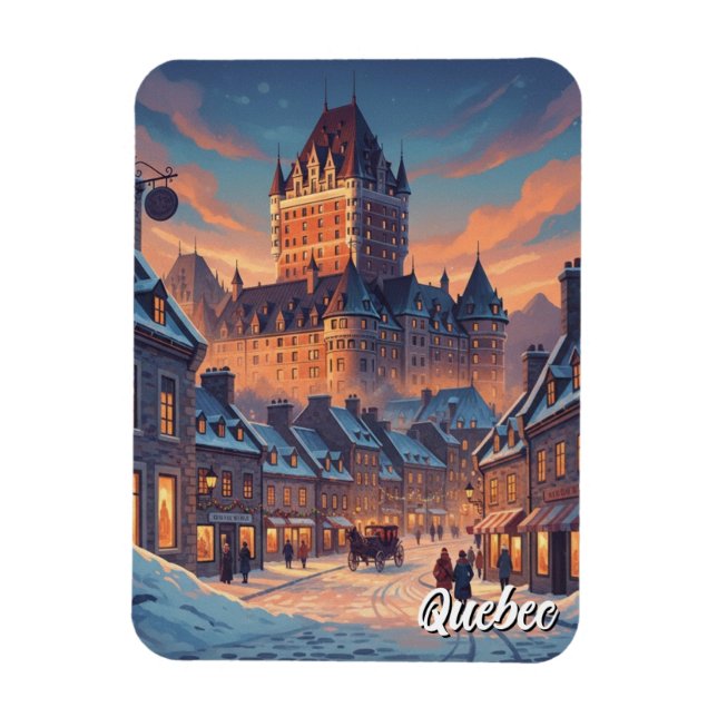 Magnet Flexible Quebec City Chateau Frontenac (Vertical)