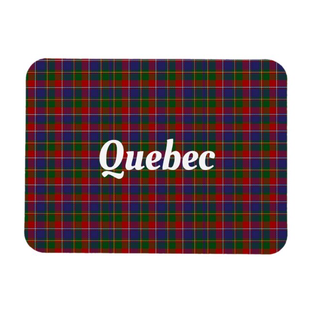 Magnet Flexible Québec Tartan Plaid (Horizontal)