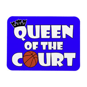 Magnet Flexible Queen of the Basketball Court Couleur personnalisé
