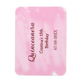 Magnet Flexible Quinceanera anos 15e anniversaire ajouter nom text