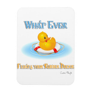 Magnet Flexible Quoi qu'il Flotte votre Duckie en caoutchouc