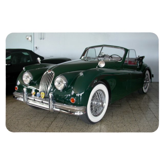 Magnet Flexible Racing Green Jaguar XK 120 (Horizontal)