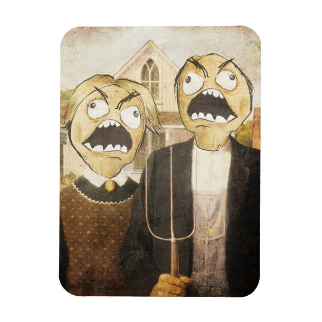 Magnet Flexible Rage Face Mème Face Comique Classy Peinture (Vertical)