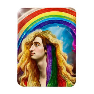 Magnet Flexible Rainbow Deity Homme Of All love Imaginaire Art