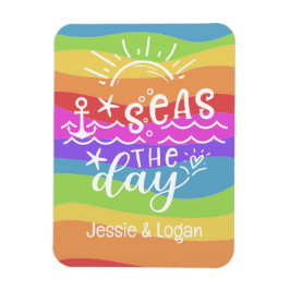 Magnet Flexible Rainbow Waves Mer personnalisées Croisière de jour