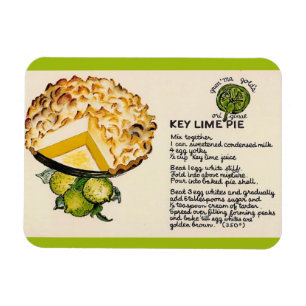 Magnet Flexible Recette de tarte au citron vert Key