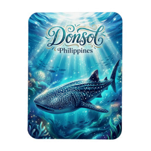 Magnet Flexible Recherche sur les requins-baleines de Donsol Phili