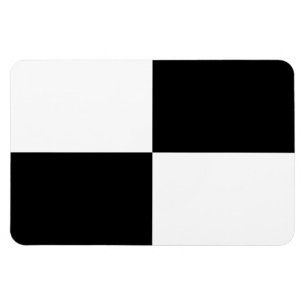 Magnet Flexible Rectangles noir et blanc