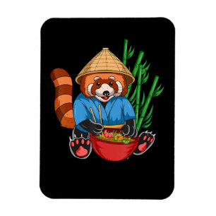 Magnet Flexible Red Panda Ramen Cook Hommes Femmes Enfants Ramen C