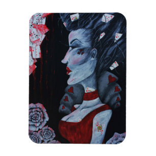 Magnet Flexible Red Queen Of Hearts Alice Wonderland Imaginaire Ar