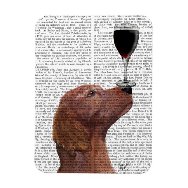 Magnet Flexible Red Setter Chien Au Vin (Vertical)