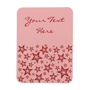 Magnet Flexible Red Stars 'Texte' magnétique flexible vertical ros