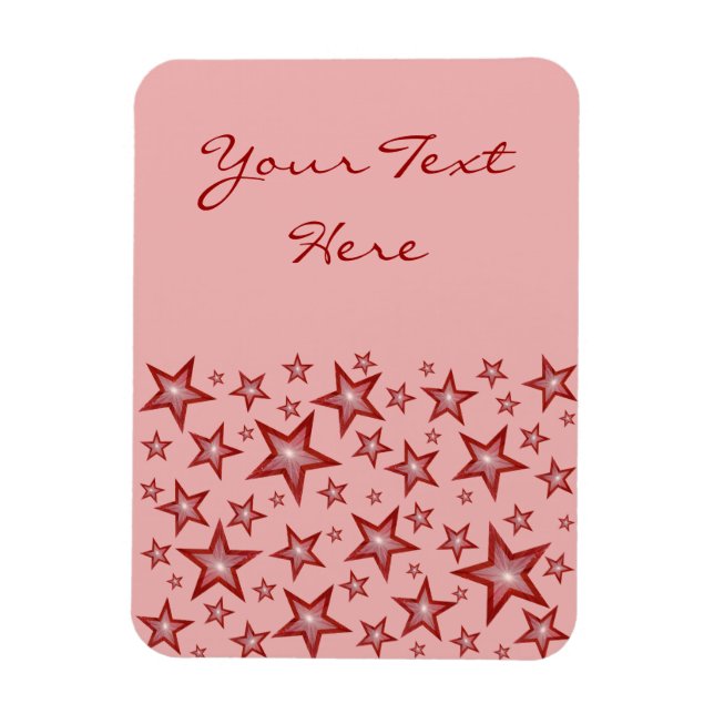 Magnet Flexible Red Stars 'Texte' magnétique flexible vertical ros (Vertical)