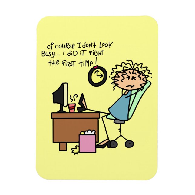 Magnet Flexible Redressez la première fois l'humour (Vertical)