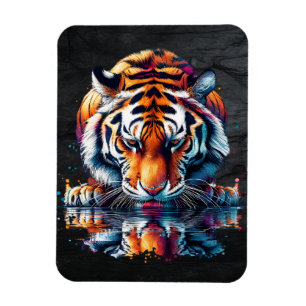 Magnet Flexible Réflexion de l'eau potable tigre