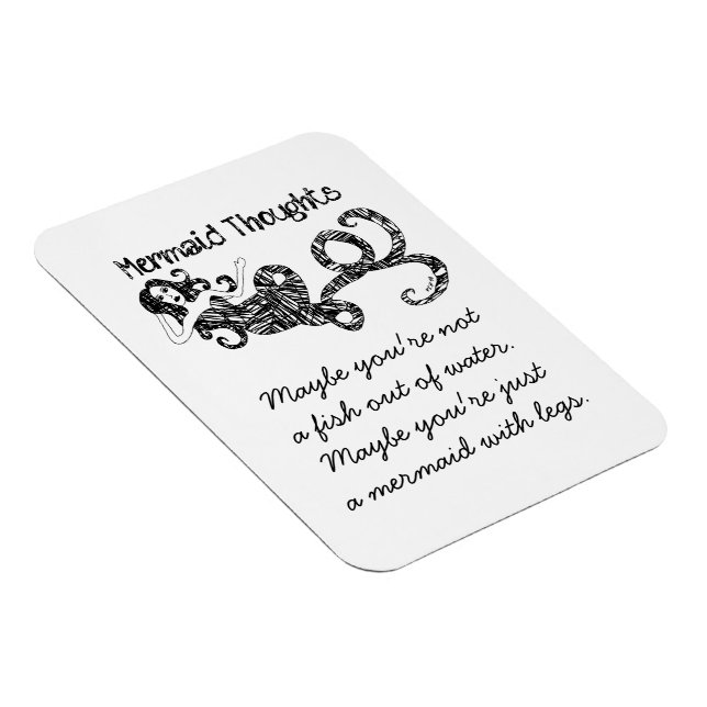 Magnet Flexible Réflexions De Sirène : Poisson Hors De L'Eau (Côté Droit)