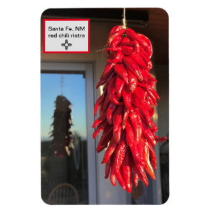 Magnet Flexible Réfrigérateur de style Red Chili Ristra Père Noël 